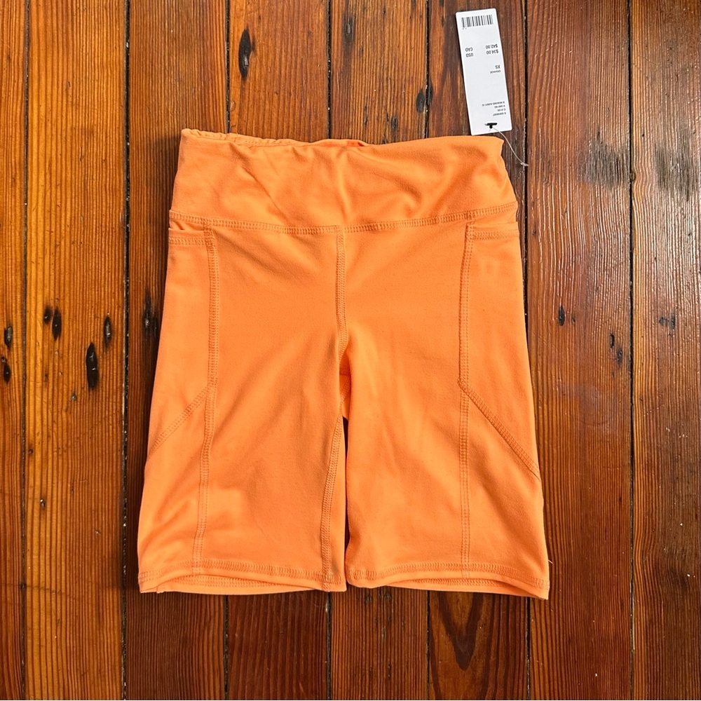 NWT Urban Outfitters Lou Seam Bike Short in Orange XS